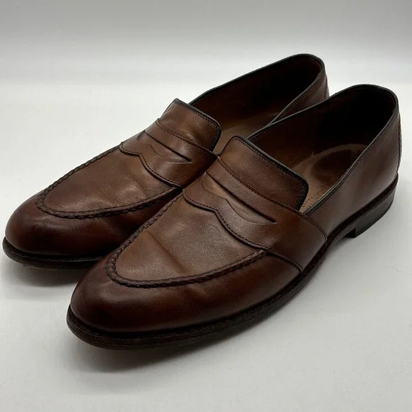 Allen Edmonds Randolph Bench Welt Penny Loafers- Size 12 2A Brown